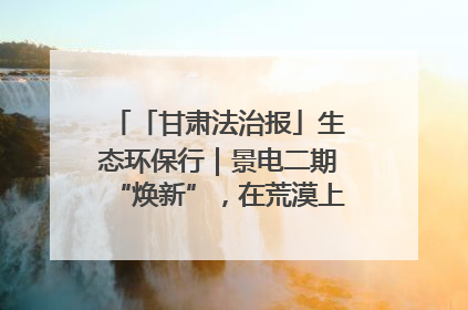 「甘肃法治报」生态环保行｜景电二期“焕新”，在荒漠上筑起一道绿色长城