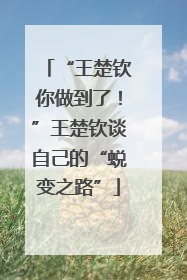 “王楚钦你做到了！”王楚钦谈自己的“蜕变之路”