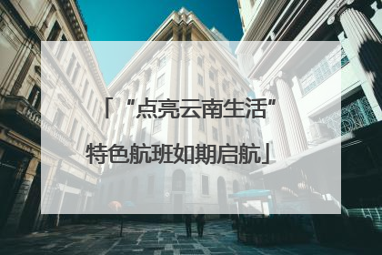“点亮云南生活”特色航班如期启航