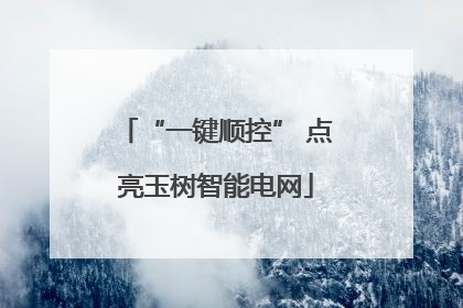 “一键顺控” 点亮玉树智能电网