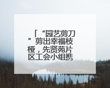 “园艺剪刀”剪出幸福枝桠，先贤苑片区工会小组携手扮靓家园