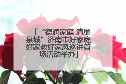 “德润家庭 清廉泉城”济南市好家庭好家教好家风巡讲首场活动举办