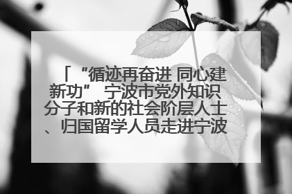 “循迹再奋进 同心建新功” 宁波市党外知识分子和新的社会阶层人士、归国留学人员走进宁波舟山港穿山港区