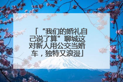 “我们的婚礼自己说了算”聊城这对新人用公交当婚车，独特又浪漫
