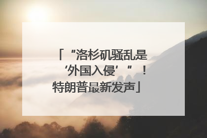 “洛杉矶骚乱是‘外国入侵’”！特朗普最新发声