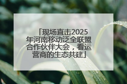 现场直击2025年河南移动泛全联盟合作伙伴大会，看运营商的生态共建