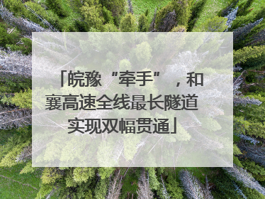 皖豫“牵手”，和襄高速全线最长隧道实现双幅贯通