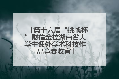 第十六届“挑战杯”财信金控湖南省大学生课外学术科技作品竞赛收官