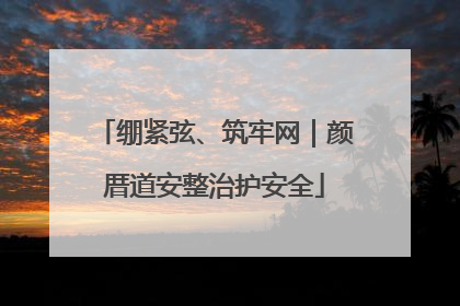 绷紧弦、筑牢网｜颜厝道安整治护安全