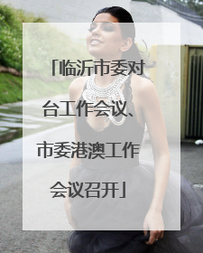 临沂市委对台工作会议、市委港澳工作会议召开