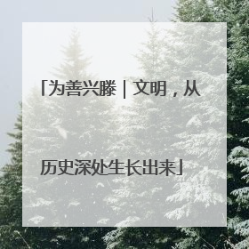 为善兴滕｜文明，从历史深处生长出来