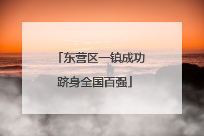 东营区一镇成功跻身全国百强