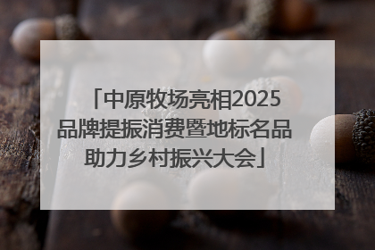 中原牧场亮相2025品牌提振消费暨地标名品助力乡村振兴大会