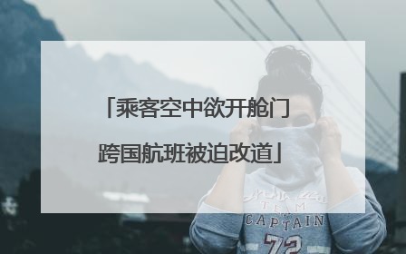 乘客空中欲开舱门 跨国航班被迫改道