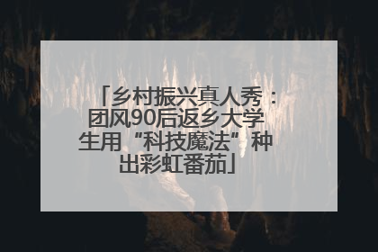 乡村振兴真人秀：团风90后返乡大学生用“科技魔法”种出彩虹番茄