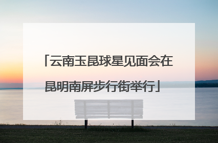 云南玉昆球星见面会在昆明南屏步行街举行