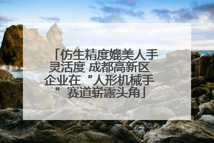 仿生精度媲美人手灵活度 成都高新区企业在“人形机械手”赛道崭露头角