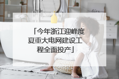 今年浙江迎峰度夏重大电网建设工程全面投产
