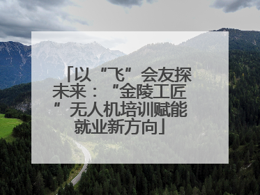 以“飞”会友探未来：“金陵工匠”无人机培训赋能就业新方向