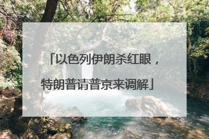 以色列伊朗杀红眼，特朗普请普京来调解