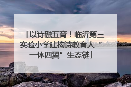 以诗融五育！临沂第三实验小学建构诗教育人“一体四翼”生态链