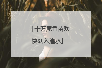 十万尾鱼苗欢快跃入湟水