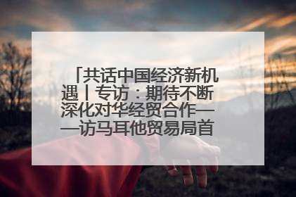 共话中国经济新机遇丨专访：期待不断深化对华经贸合作——访马耳他贸易局首席执行官布蒂吉格