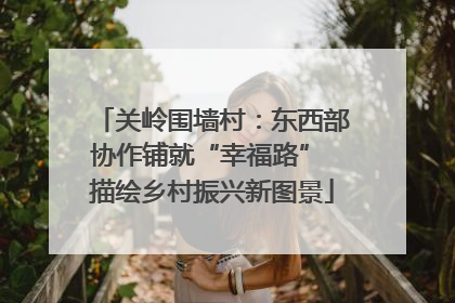 关岭围墙村：东西部协作铺就“幸福路” 描绘乡村振兴新图景