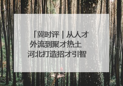 冀时评｜从人才外流到聚才热土 河北打造招才引智“强磁场”