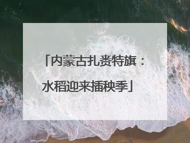 内蒙古扎赉特旗：水稻迎来插秧季