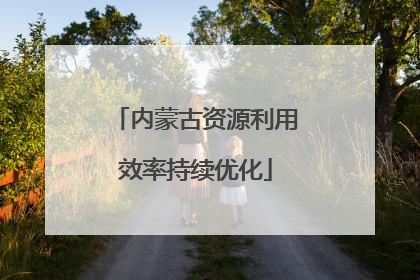 内蒙古资源利用效率持续优化