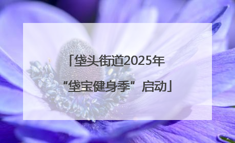 垡头街道2025年“垡宝健身季”启动