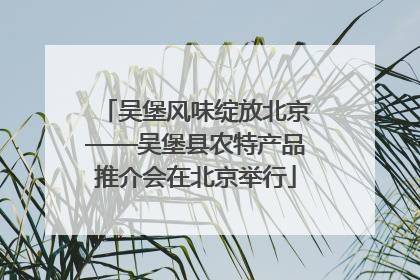 吴堡风味绽放北京——吴堡县农特产品推介会在北京举行