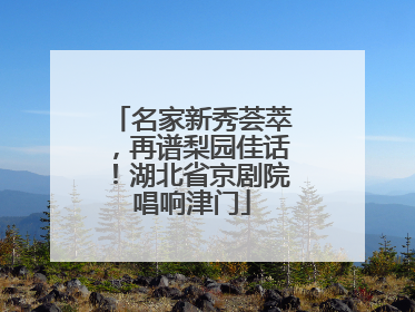名家新秀荟萃，再谱梨园佳话！湖北省京剧院唱响津门
