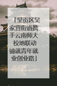呈贡区吴家营街道携手云南师大 校地联动铺就青年就业创业路