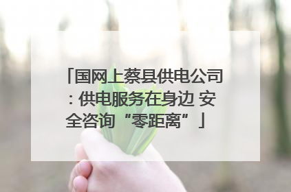 国网上蔡县供电公司：供电服务在身边 安全咨询“零距离”