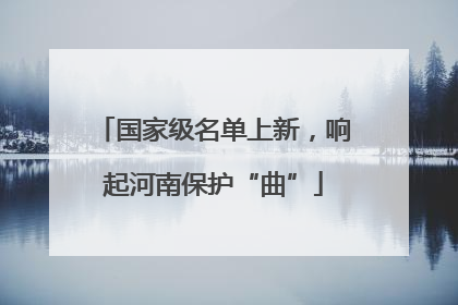 国家级名单上新，响起河南保护“曲”