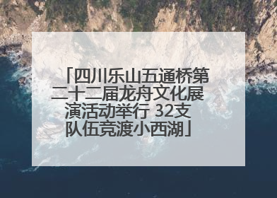 四川乐山五通桥第二十二届龙舟文化展演活动举行 32支队伍竞渡小西湖