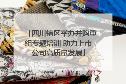 四川辖区举办并购重组专题培训 助力上市公司高质量发展