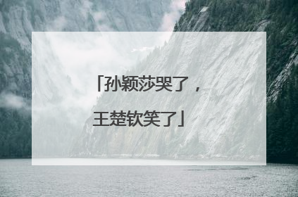 孙颖莎哭了，王楚钦笑了