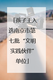孩子王入选南京市第七批“文明实践伙伴”单位