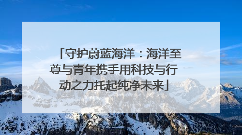 守护蔚蓝海洋：海洋至尊与青年携手用科技与行动之力托起纯净未来