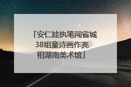 安仁娃执笔闯省城 38组童诗画作亮相湖南美术馆