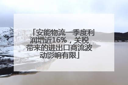 安能物流一季度利润增近16%，关税带来的进出口商流波动影响有限