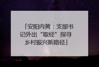 安阳内黄：支部书记外出“取经”探寻乡村振兴新路径