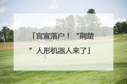 官宣落户！“荆楚”人形机器人来了