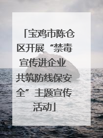 宝鸡市陈仓区开展“禁毒宣传进企业 共筑防线保安全”主题宣传活动