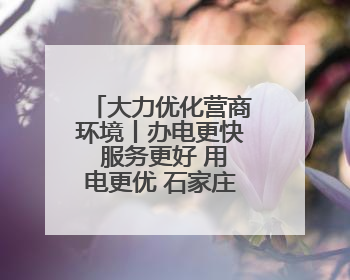大力优化营商环境丨办电更快 服务更好 用电更优 石家庄发布电力服务助力经济高质量发展八项措施