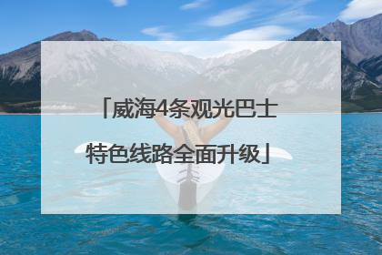 威海4条观光巴士特色线路全面升级