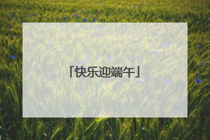 快乐迎端午